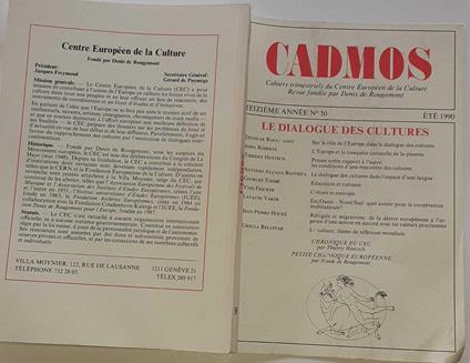 Le dialogue des cultures - copertina