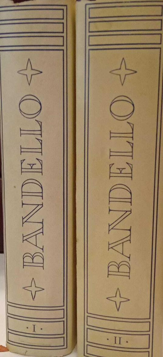 Tutte le opere di Matteo Bandello (due volumi) - Matteo Bandello - copertina