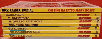 Lotto 8 numeri di Nick Raider. Numeri in descrizione - copertina