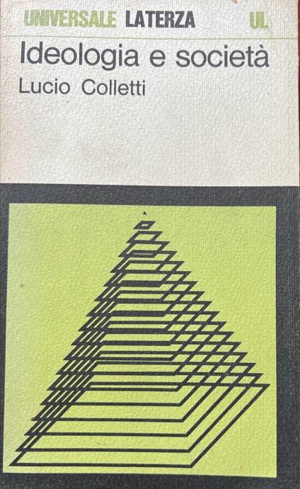 Ideologia e società - Lucio Colletti - copertina
