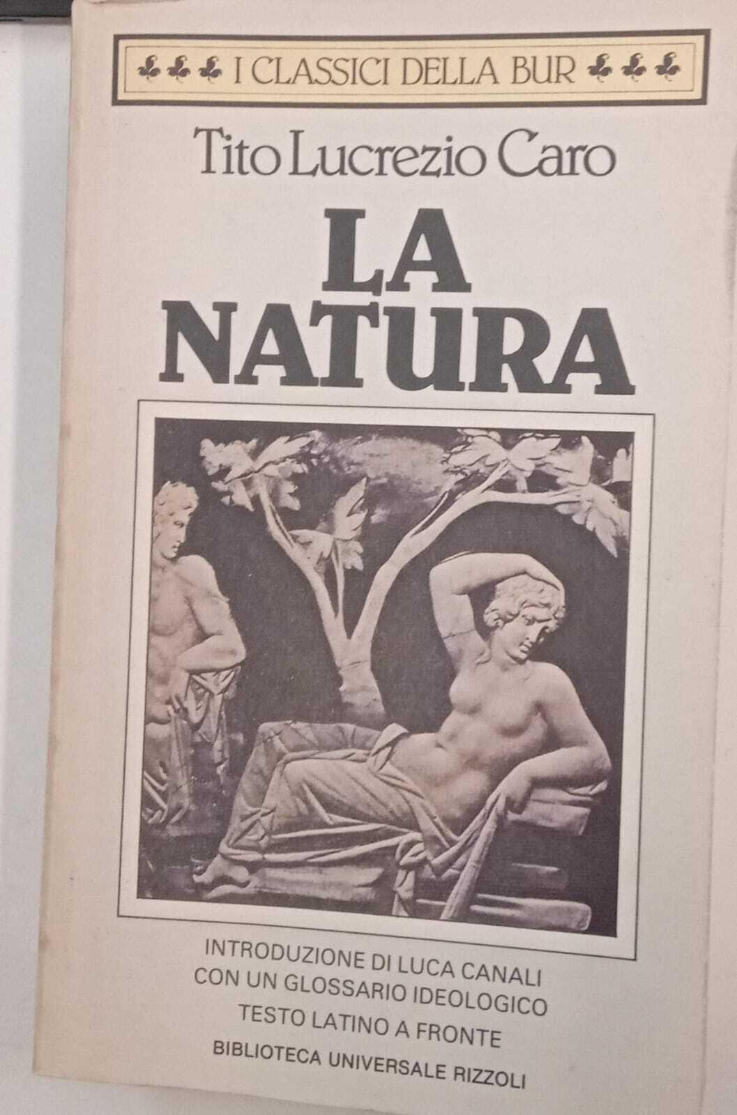 La natura. Testo latino a fronte
