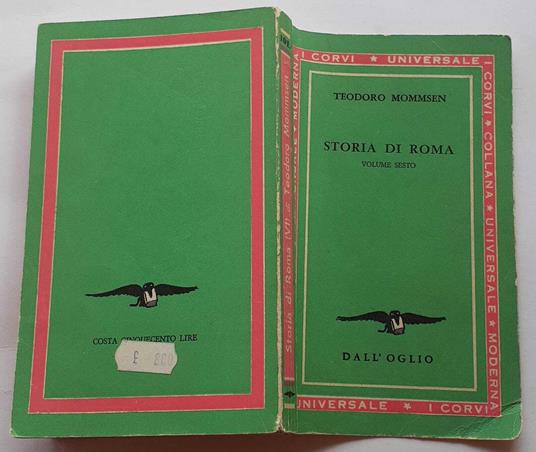 Storia di Roma. Volume sesto - Theodor Mommsen - copertina