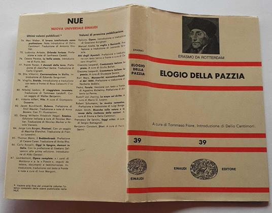 Elogio della pazzia - Erasmo da Rotterdam - copertina