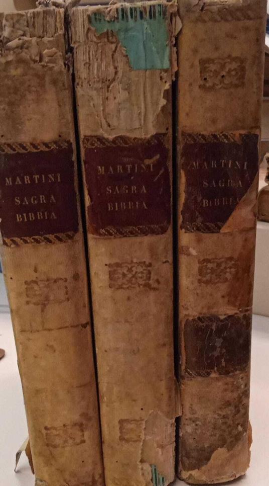 La Sacra Bibbia ( 3 volumi) - Martini - copertina