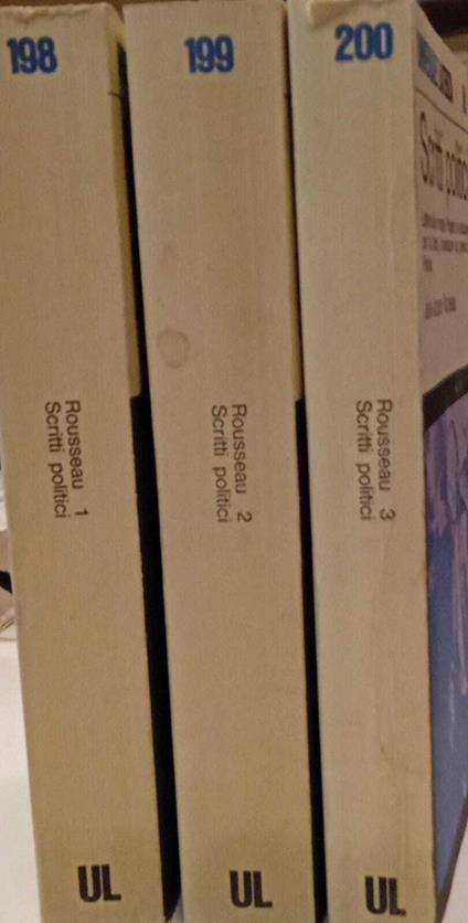 Scritti politici (tre volumi) - Jean-Jacques Waltz - copertina