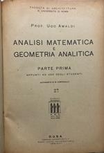 Analisi matematica e geometria analitica. Parte prima