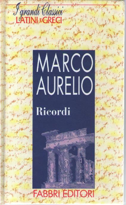 Ricordi - Marco Aurelio - copertina