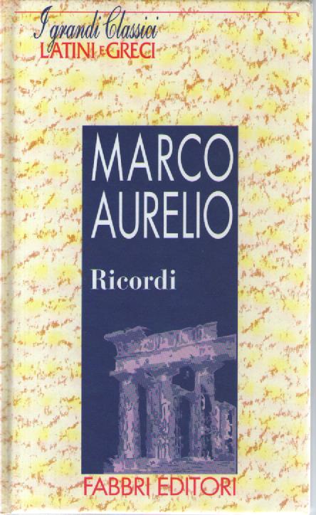 Ricordi - Marco Aurelio - copertina