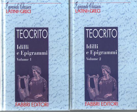Idilli e epigrammi, 2 voll - Teocrito - copertina