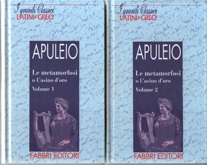 Le metamorfosi o L'asino d'oro, 2 voll - Apuleio - copertina