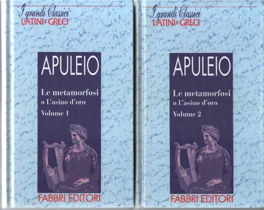 Le metamorfosi o L'asino d'oro, 2 voll - Apuleio - copertina