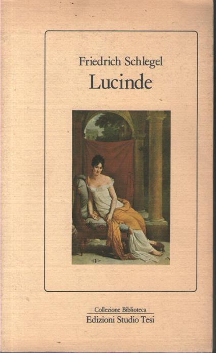 Lucinde - Friedrich Schlegel - copertina