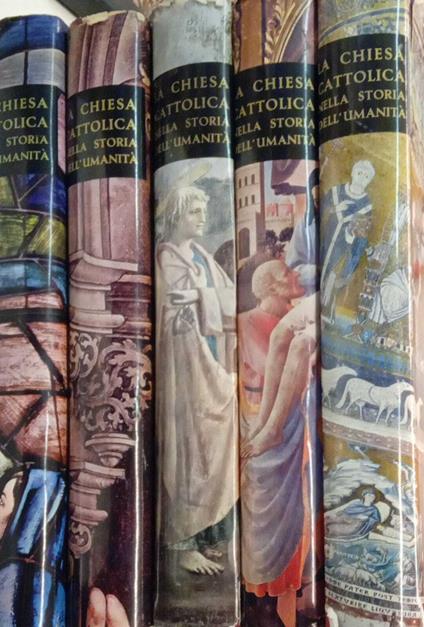 La chiesa cattolica nella storia dell'umanità (5 volumi) - Paolo Brezzi - copertina