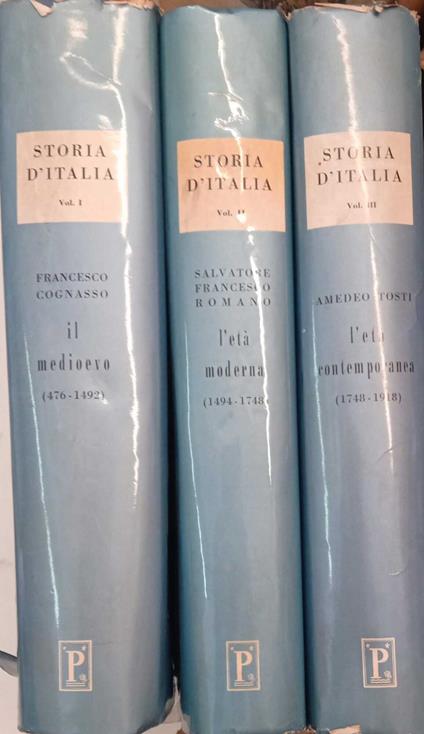 Storia d'Italia (tre volumi) - Francesco Cognasso - copertina