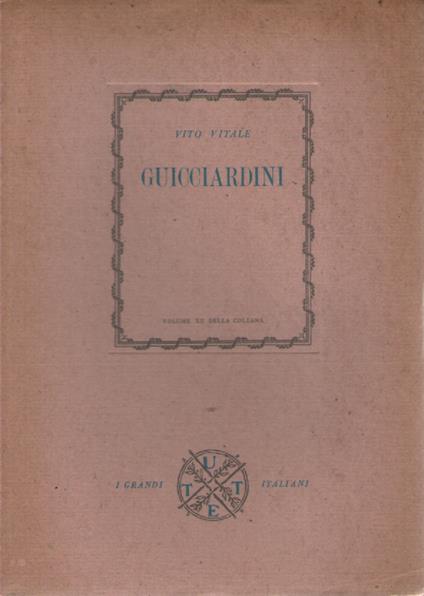 Guicciardini - Vito Vitale - copertina