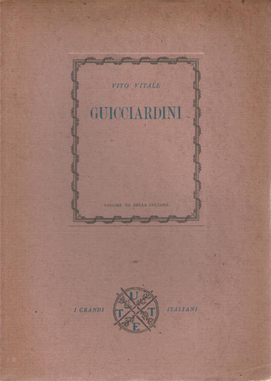 Guicciardini - Vito Vitale - copertina