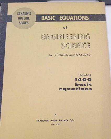 Basic equations of engineering science - copertina