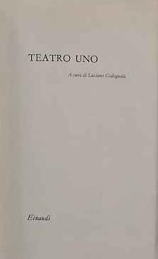 Teatro uno - Luciano Codignola - copertina