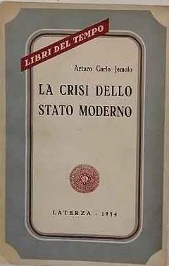La crisi dello Stato moderno - Arturo Carlo Jemolo - copertina