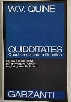 Quidditates - Willard Van Orman Quine - copertina