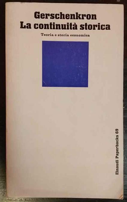 La continuità storica - copertina