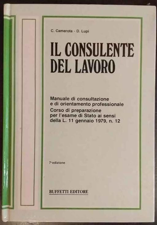 Il consulente del lavoro - copertina