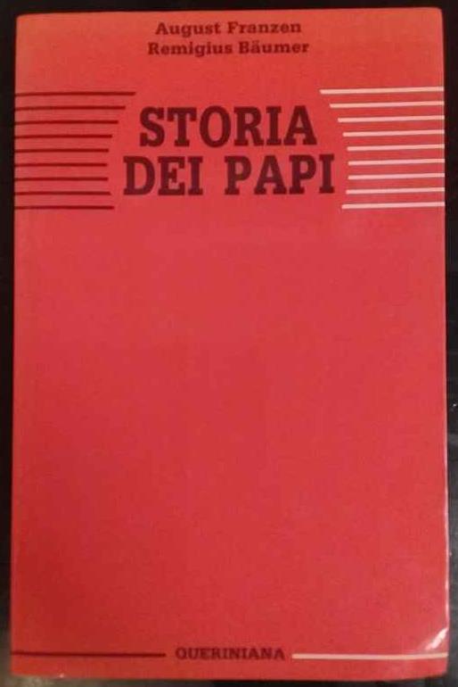 Storia dei papi - August Franzen - copertina