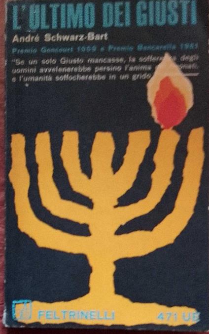 L'ultimo dei giusti - André Schwarz Bart - copertina