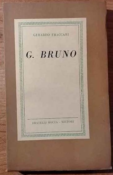 G. Bruno - Gerardo Fraccari - copertina