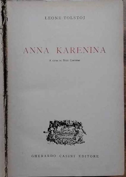 Anna Karenina - Lev Tolstoj - copertina