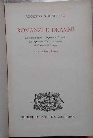 Romanzi e drammi - August Strindberg - copertina