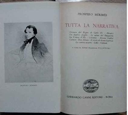 Tutta la narrativa - Prosper Mérimée - copertina