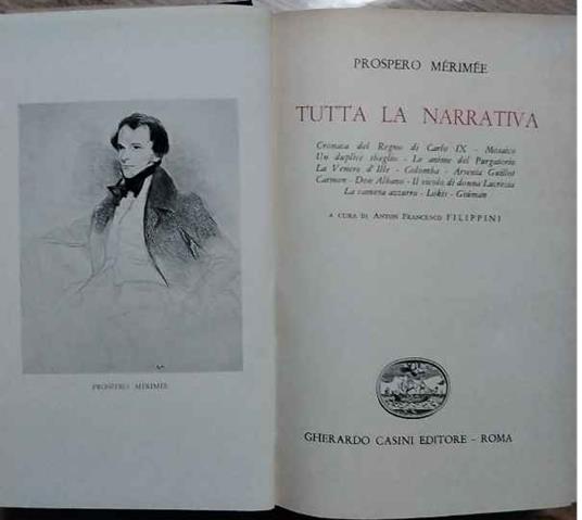 Tutta la narrativa - Prosper Mérimée - copertina