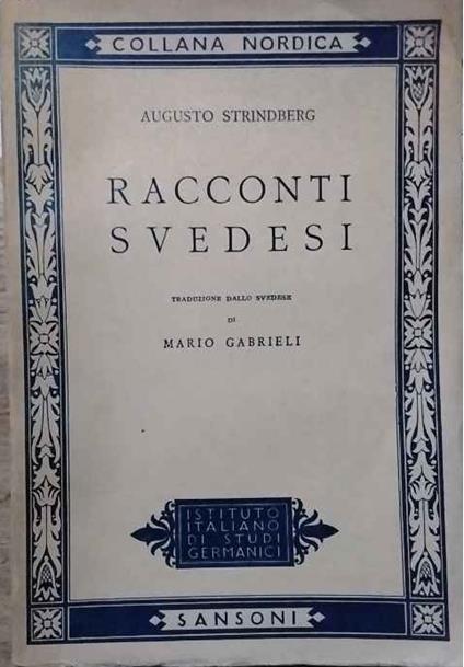 Racconti svedesi - August Strindberg - copertina