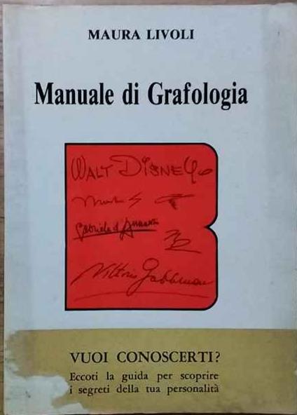 Manuale di grafologia - copertina