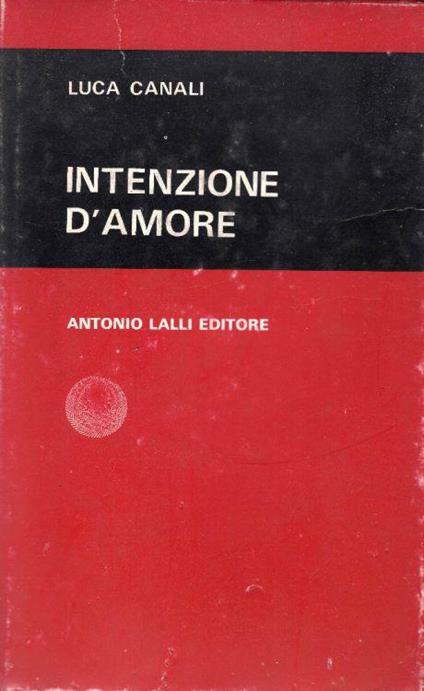 Intenzione d'amore - Luca Canali - copertina