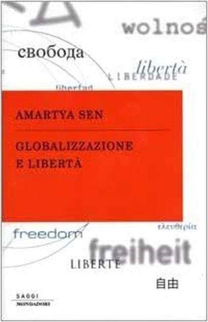 Globalizzazione e libertà - Amartya Kumar Sen - copertina