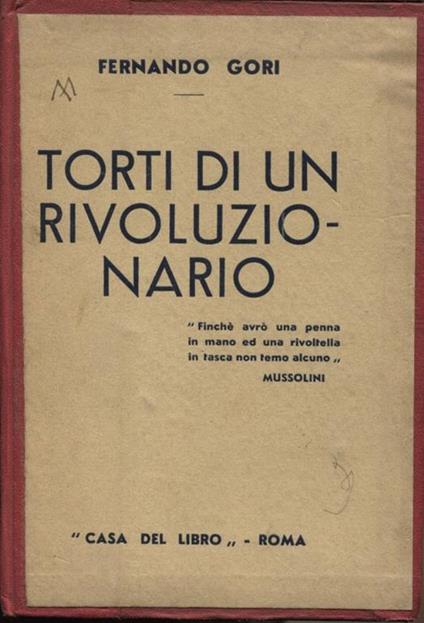 Torti di un rivoluzionario - copertina
