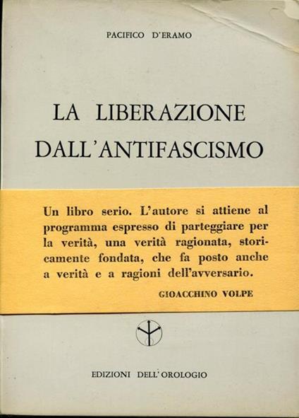 La liberazione dall'antifascismo - copertina