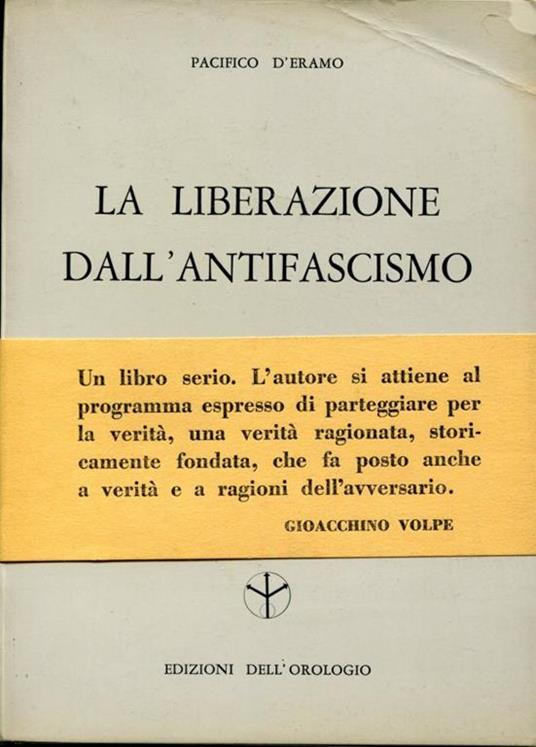 La liberazione dall'antifascismo - copertina