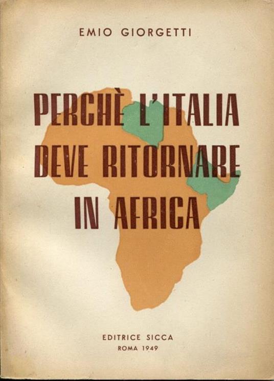 Perchè l'Italia deve ritornare in Africa - copertina