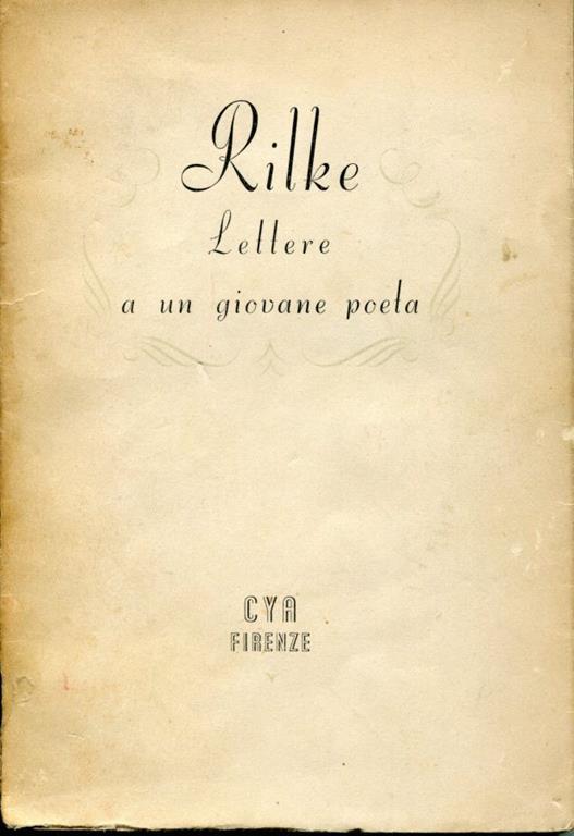 Lettere a un giovane poeta, a cura di G. degli Ubertis - Rainer Maria Rilke - copertina