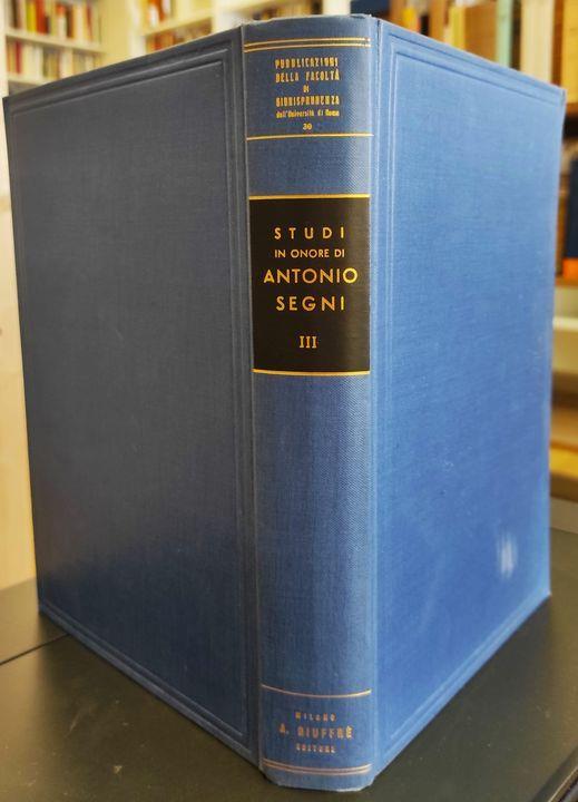 Studi in onore di Antonio Segni, Volume 3