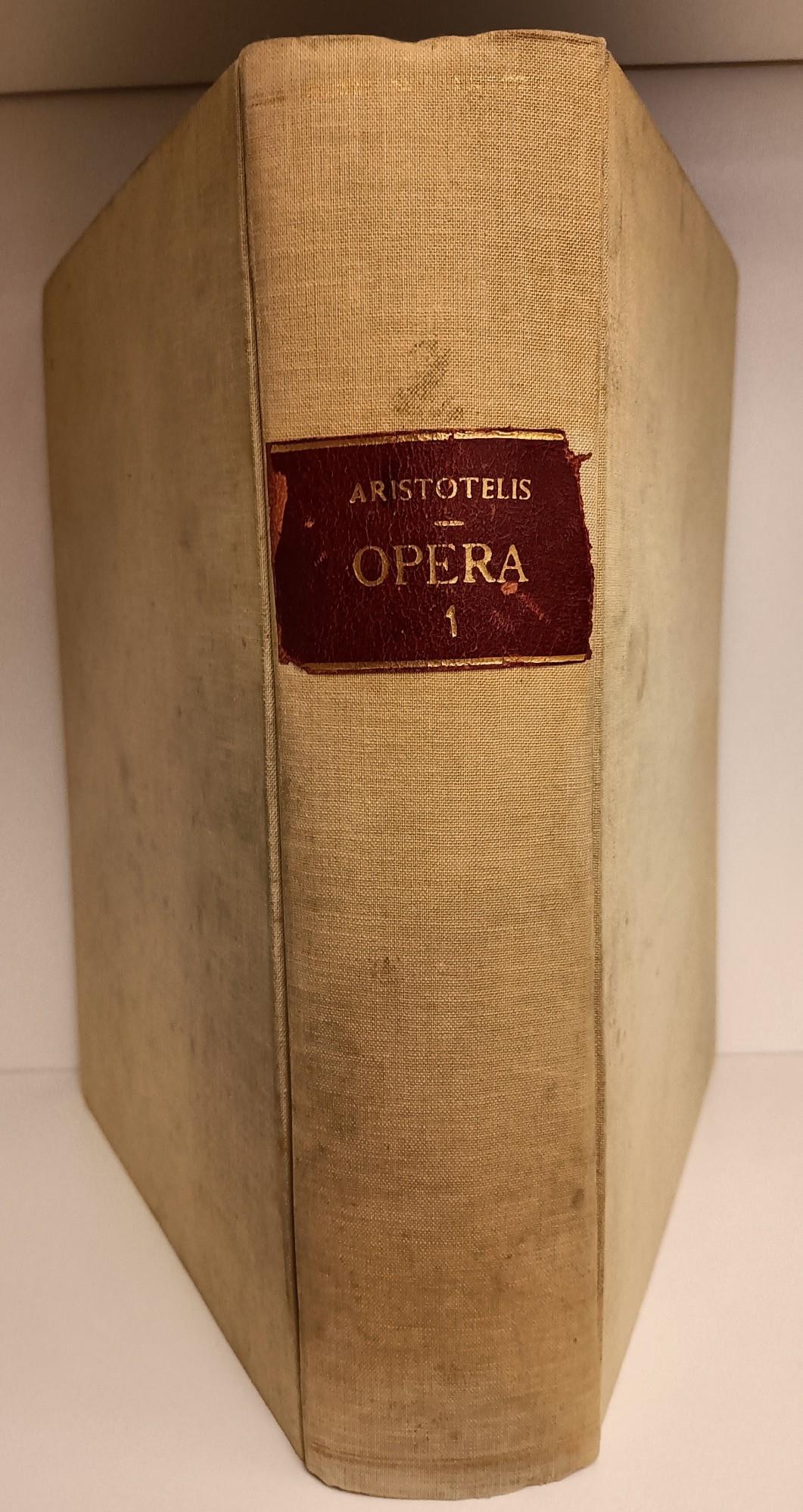 Aristoteles Graece ex recensione Immanuelis Bekkeri. Edidit Academia Regia Borussica. Volumen Prius