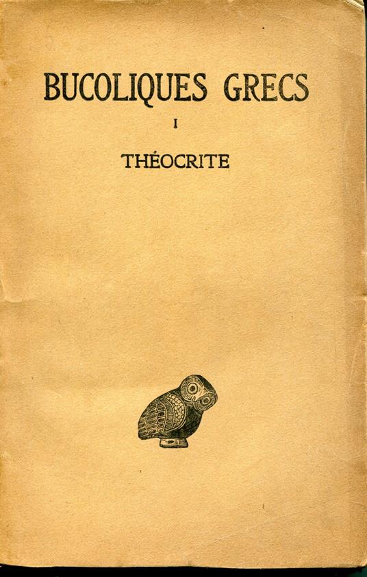 Bucoliques grecs 1: Theocrit - Teocrito - copertina