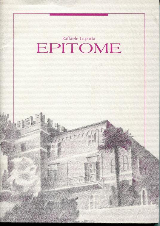 Epitome, Edizione di 200 copie fuori comercio - Raffaele Laporta - copertina