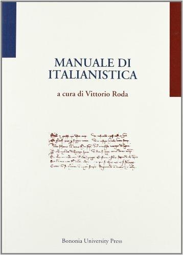 Manuale di italianistica - copertina
