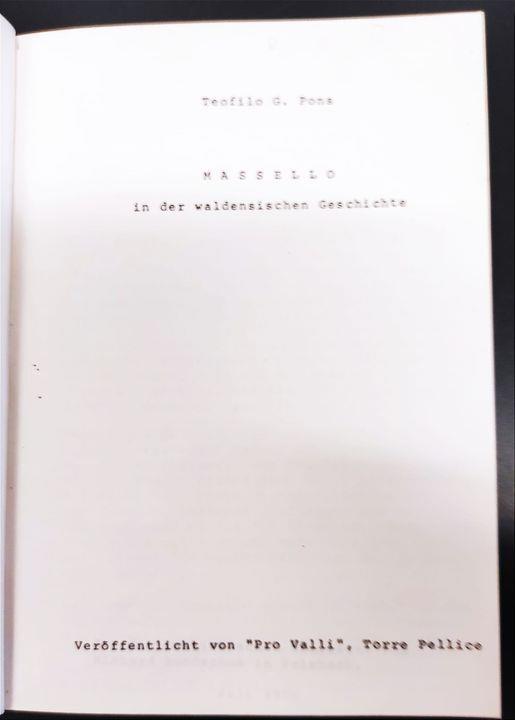 Massello in der waldensischen Geschichte