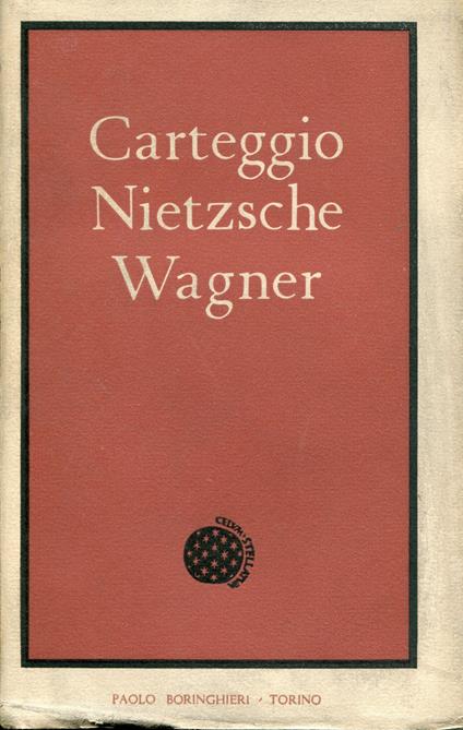 Carteggio Nietzsche Wagner - copertina