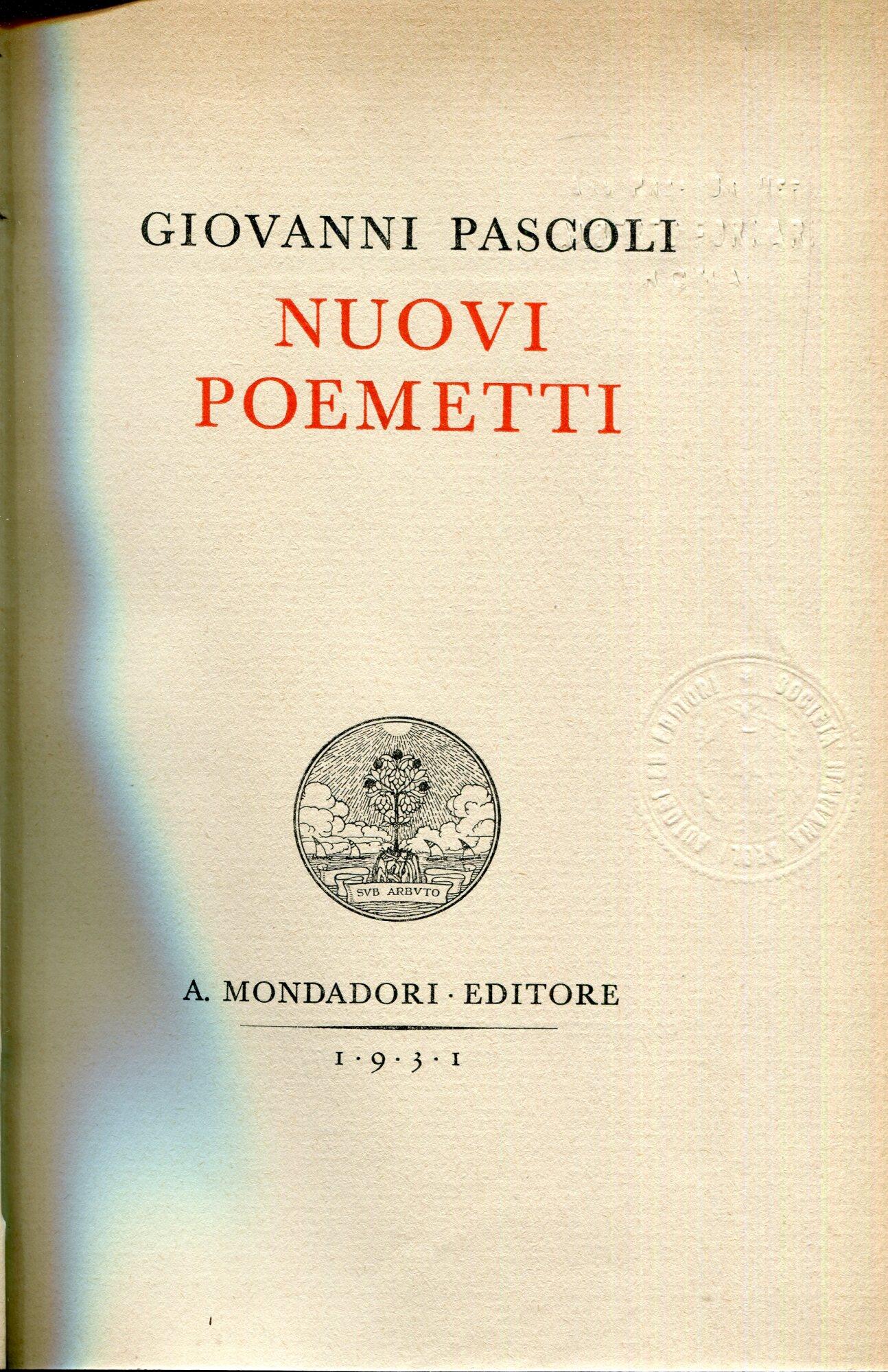 Nuovi poemetti